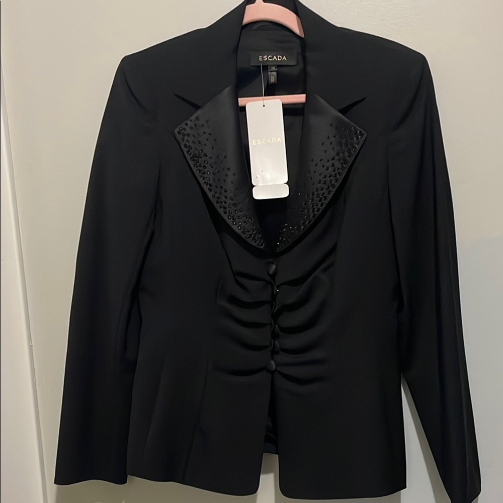 Escada Black bling blazer